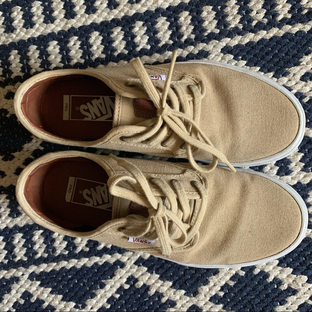 Vans Khaki Skate Shoe 6Y/7.5 Women